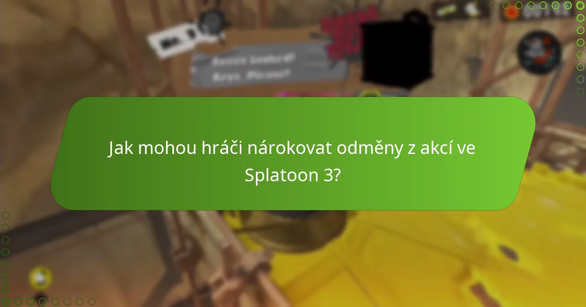 Jak mohou hráči nárokovat odměny z akcí ve Splatoon 3?