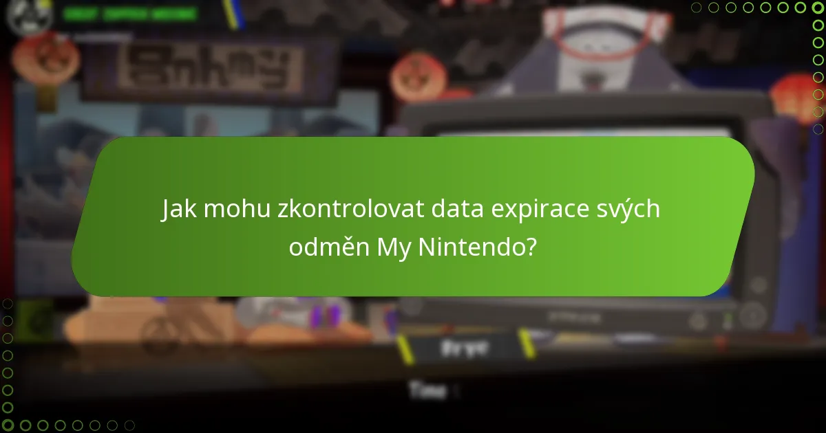 Jak mohu zkontrolovat data expirace svých odměn My Nintendo?