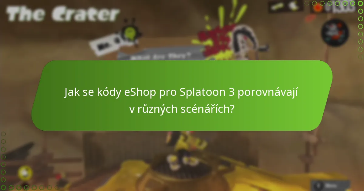 Jak získat kódy eShop pro Splatoon 3?