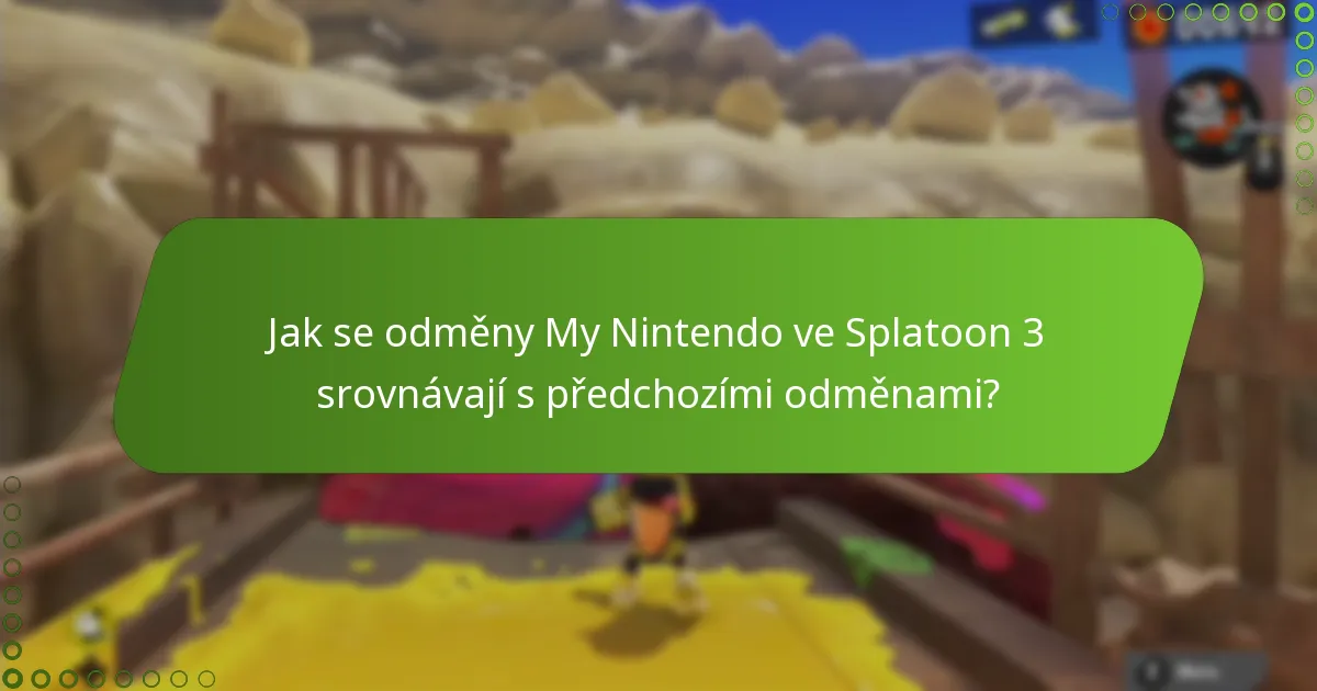 Jaké jsou časově omezené nabídky pro odměny My Nintendo ve Splatoon 3?