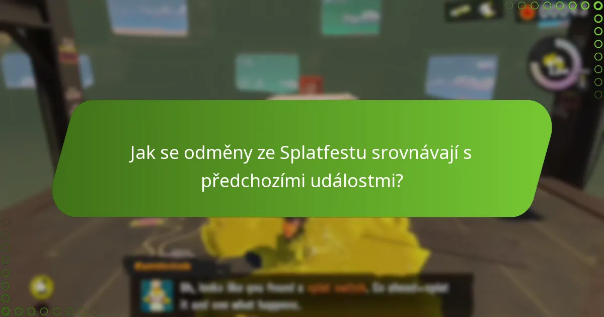 Kdo má nárok na odměny ze Splatfestu Splatoon 3?