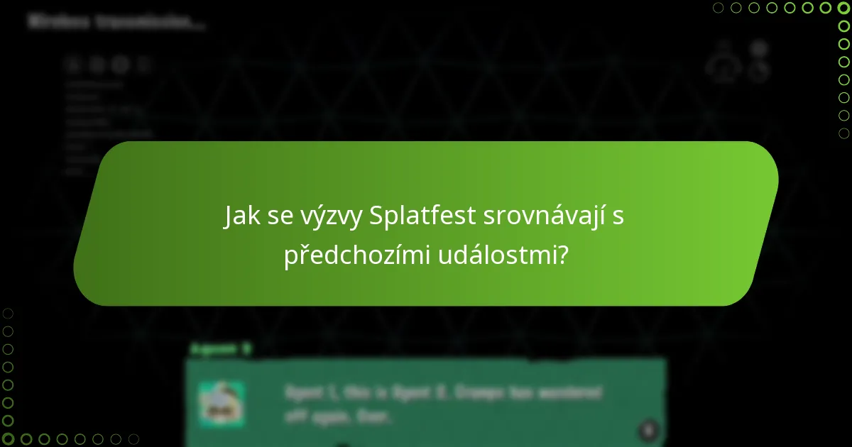 Jak se výzvy Splatfest srovnávají s předchozími událostmi?