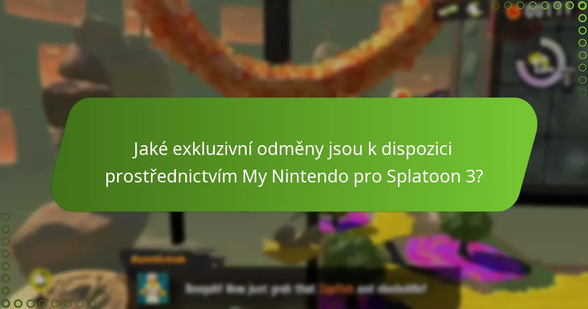 Jak se odměny My Nintendo ve Splatoon 3 srovnávají s předchozími odměnami?