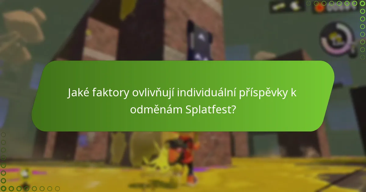 Jak se určuje rozdělení odměn Splatfest?