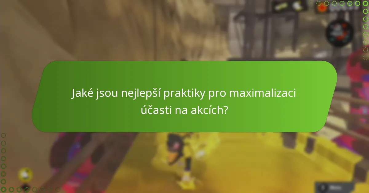 Kdy se konají akce Splatoon 3 a jaké jsou jejich časové rámce?