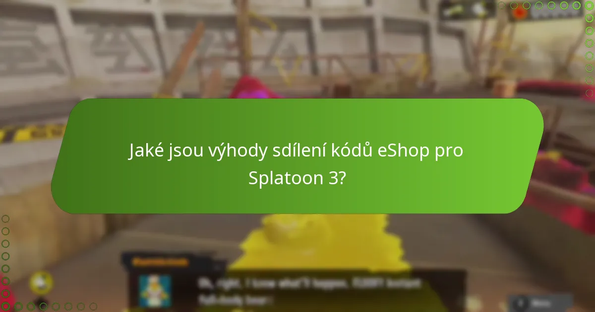 Jak uplatnit kódy eShop pro Splatoon 3?